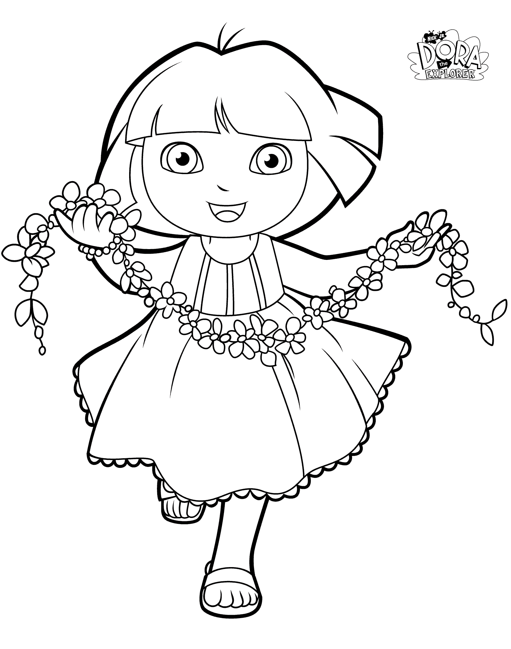 Coloring Pages For Dora The Explorer Star Coloring Pages Free Coloring