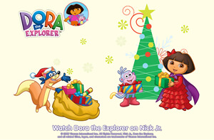christmas pictures of dora the explorer