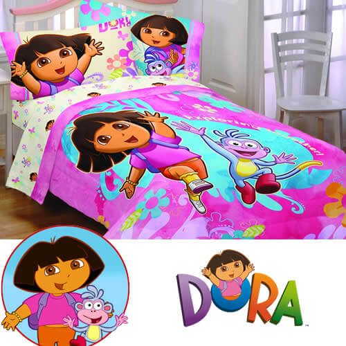 pink dora bedding sheets