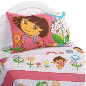 dora bed with pillow