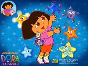 picture of dora catching stars